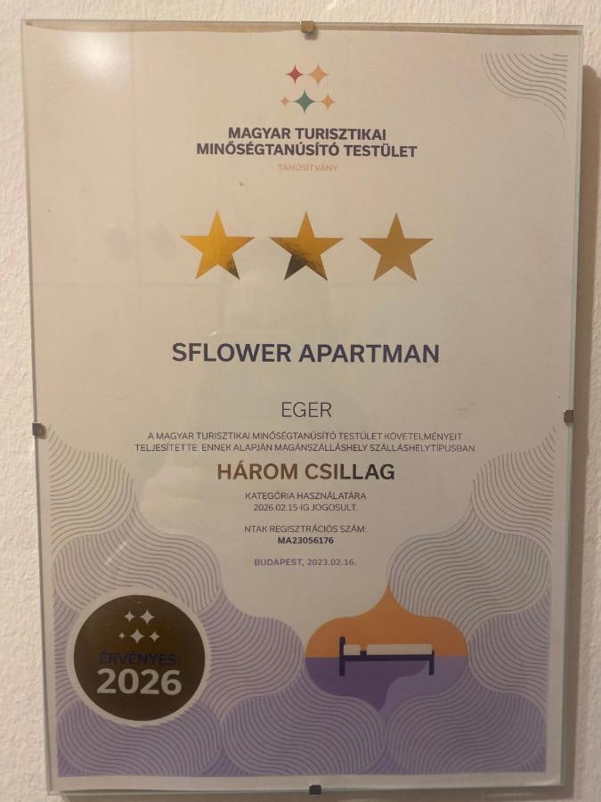 Sflower Apartman Eger Extérieur photo